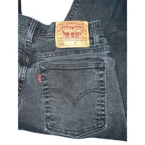 VINTAGE LEVI’S 550 BLACK RELAXED FIT TAPERED SZ 10 MISSES Y2K